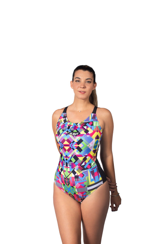 Multicolor Hyperboom Swimsuit